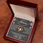 To My Beautiful Mom | I Love You - Forever Love Necklace