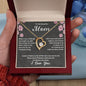 To My Beautiful Mom | I Love You - Forever Love Necklace