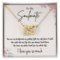 To My Soulmate | I Love You So Much - Interlocking Hearts necklace