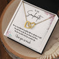 To My Soulmate | I Love You So Much - Interlocking Hearts necklace
