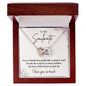 To My Soulmate | I Love You So Much - Interlocking Hearts necklace