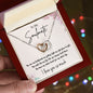 To My Soulmate | I Love You So Much - Interlocking Hearts necklace