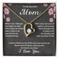 To My Beautiful Mom | I Love You - Forever Love Necklace