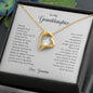 To My Granddaughter | Never Forget That I Love You - Forever Love Necklace