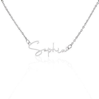 Lovely Signature style name on chain