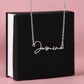 Lovely Signature style name on chain