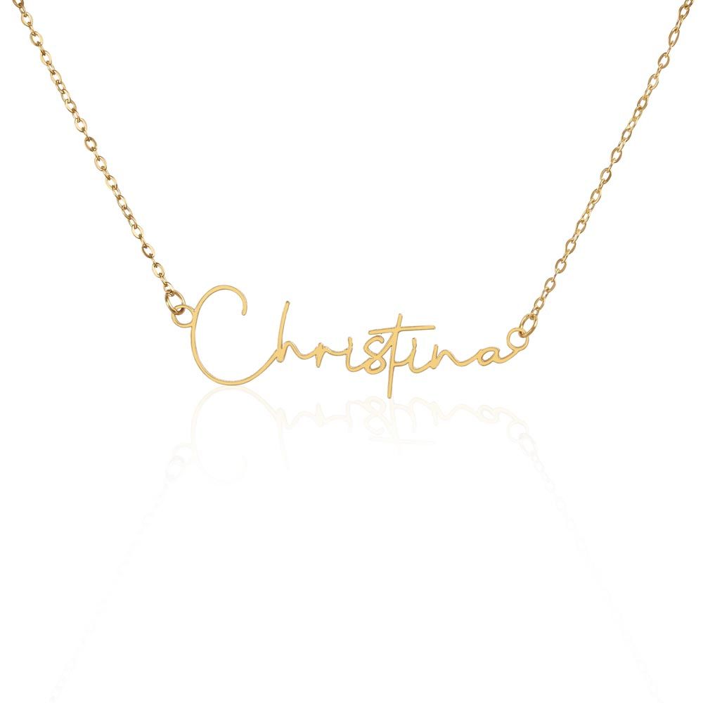 Lovely Signature style name on chain