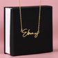 Lovely Signature style name on chain