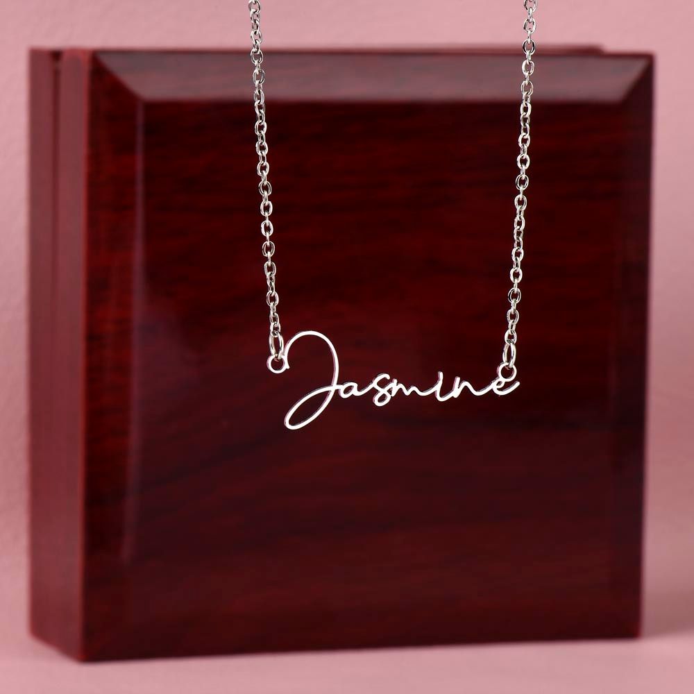 Lovely Signature style name on chain