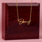 Lovely Signature style name on chain