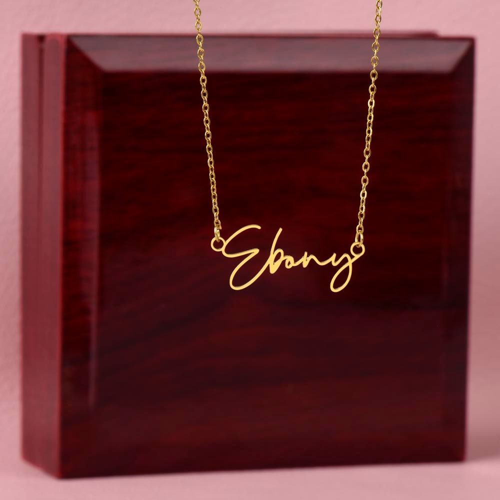 Lovely Signature style name on chain